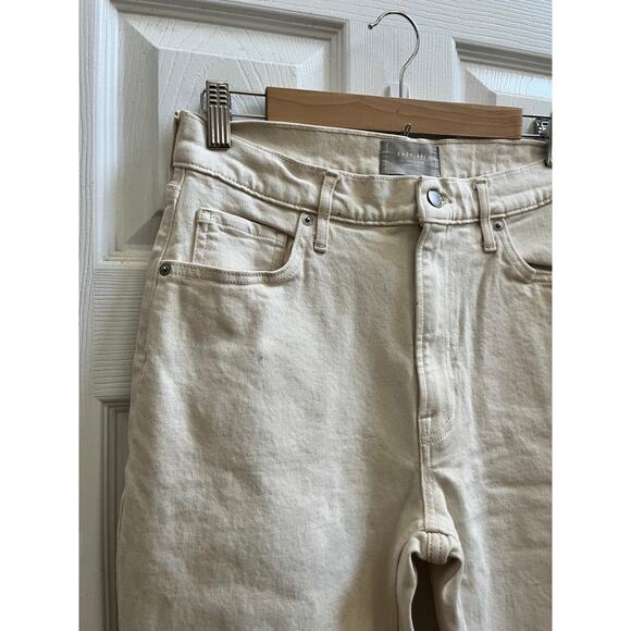 Everlane The Original Cheeky Organic Cotton Ecru Size 29 Jean 27.5 Inch Inseam - Picture 5 of 13